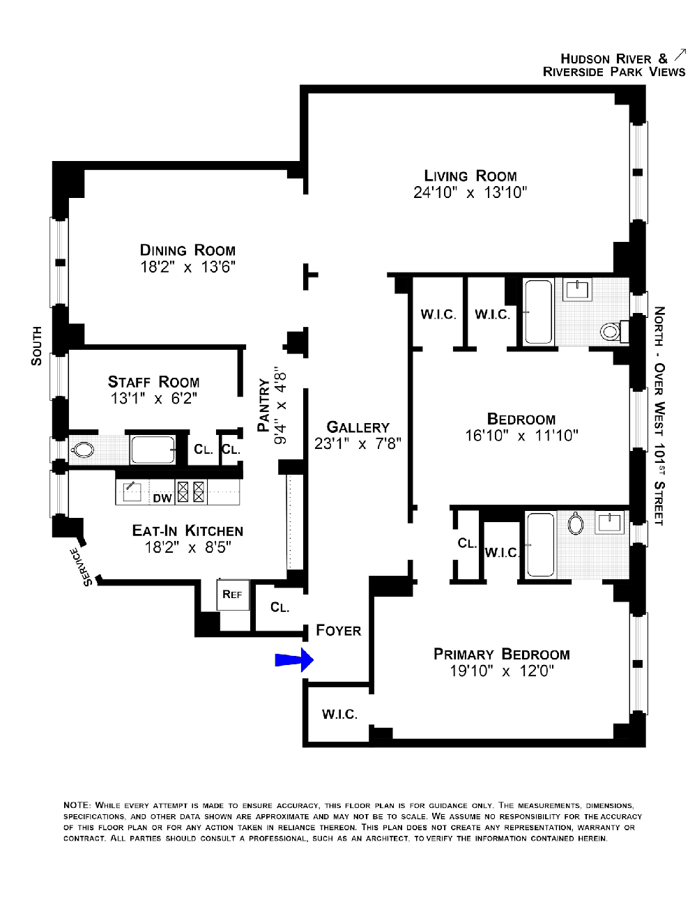285 Riverside Drive #2C, Manhattan, NY 10025 - MLS# RLS20004951 ...
