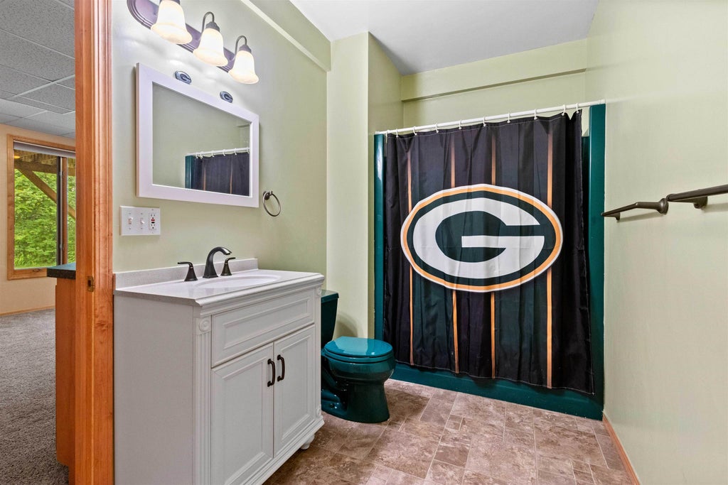 green bay packers bathroom set